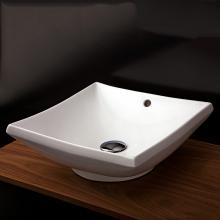 Lacava 5069-001 - Vessel porcelain Bathroom Sink with an overflow, 16 3/8''W, 16 3/8''D, 6'