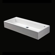 Lacava 5105-03-M - Vessel Bathroom Sink made of solid surface, with an overflow.
