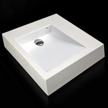 Lacava 5110-02-M - Vessel Bathroom Sink made of solid surface, with an overflow.