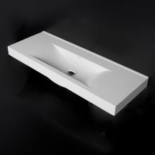 Lacava 5172-03-M - Vanity top Bathroom Sink made of solid surface, with an overflow, 45 7/8''W, 17 1/4&apos