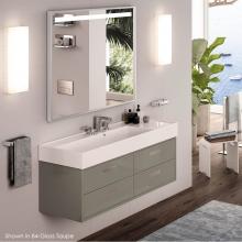 Lacava 5244L-01-001 - Wall-mounted or vessel porcelain washbasin with overflow
