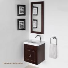 Lacava DIM-W-16-02 - Wall-mount under-counter vanity with one optional metal inlay door. Bathroom Sink 5271 sold separa