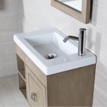 Lacava 5272-00-001 - Wall-mount, vanity top or self-rimming porcelain Bathroom Sink with an overflow. No faucet ho