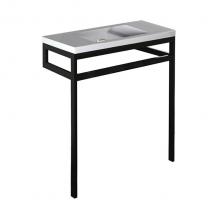 Lacava DIM-BX-32-BPW - Floor-standing console stand with a towel bar (Bathroom Sink 5273 sold separately). It must be att