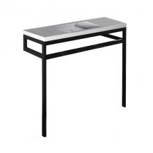 Lacava DIM-BX-40-MW - Floor-standing console stand with a towel bar (Bathroom Sink 5274 sold separately).