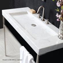Lacava 5303-03-WH - Vessel or vanity top stone Bathroom Sink without an overflow. Unfinished back. W: 42'',