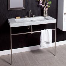 Lacava LIB-ADA-42-MW - Floor-standing metal console stand with a towel bar (Bathroom Sink 5303 sold separately), made of