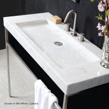 Lacava 5303-02-WH - Vessel or vanity top stone Bathroom Sink without an overflow. Unfinished back. W: 42'',