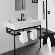 Lacava AQG-BX-40-BPW - Floor-standing metal console stand with a towel bar (Bathroom Sink 5460sold separately), made of s