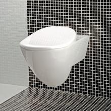 Lacava 6058.01-001 - Wall-hung porcelain toilet for concealed flushing system, includes a seat cover.W: 14 3/4'&ap