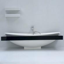 Lacava 6059-001 - Soaking bath tub with floor bracket, white acrylic, 76''W, 33 1/8''D, 22 7/8&a