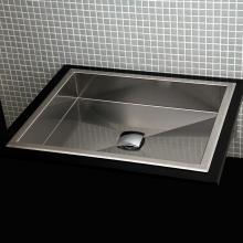 Lacava 7200-21 - Under-counter or self-rimming Bathroom Sink without an overflow. 16 gauge stainless steel . W: 17&