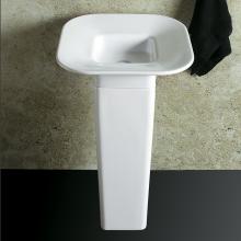 Lacava 8031-001 - Porcelain pedestal for Bathroom Sink #8055, 9'' x 9'', 27 3/8''h