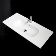 Lacava 8073-01-001 - Vanity top porcelain Bathroom Sink with overflow W:40''