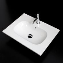 Lacava 8075-01-001 - Vanity top porcelain Bathroom Sink with overflow.