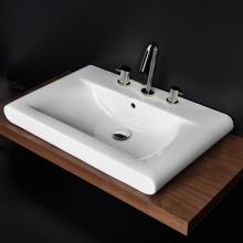 Lacava 9007-001 - Vanity top porcelain Bathroom Sink with an overflow, 29 1/2''W, 19 1/4''D, 7 1