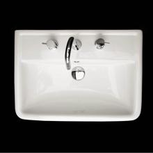 Lacava AL024-02-001 - Wall-mount porcelain Bathroom Sink with an overflow