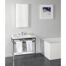 Lacava AQQ-BX-40-CSS-BPW - Optional solid surface shelf for  metal console stand with a towel bar AQQ-BX-40