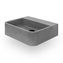 Lacava CT2218-02-SLT - Wall-mount or vanity top sink made of concrete, no overflow.  W: 22'', D: 18''