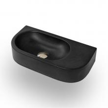 Lacava CT2972-01-SND - Wall-mount or above-counter concrete sink without an overflow.   W: 21-3/4'', D: 10-5/8&
