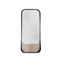 Lacava FLT-M-15-06 - Wall hung mirror with metal frame surround/shelf and fluted detailing