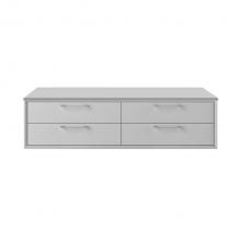 Lacava GEM-ST-48-06 - Cabinet of wall-mount under-counter cabinet  featuring two drawers and solid surface countertop (p