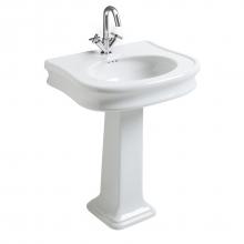Lacava H251-02-001 - Wall-mount or vanity top porcelain Bathroom Sink with an overflow