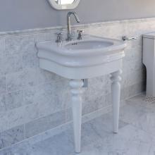 Lacava LIR-F-28A-08 - Floor-standing console with turn legs stand for Bathroom Sink H251. To be attached to the back wal