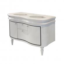 Lacava LIR-W-48-16 - Wall-mount under-counter double vanity with two side- doors and two - center drawers.