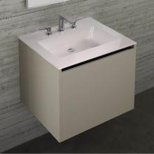 Lacava K42-01-G - Vanity top solid surface Bathroom Sink with overflow.