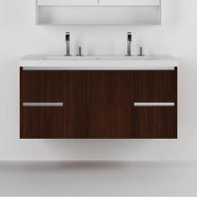 Lacava KUB-W-48-02 - Wall-mounted undercounter vanity with a large drawer on the  center and two small drawers on left