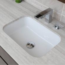Lacava H270-001 - Under-counter porcelain Bathroom Sink with an overflow. W: 21'' D: 15 1/4'', H