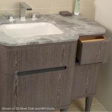 Lacava ELE-36RT-D - Solid Surface countertop for vanity H273R.