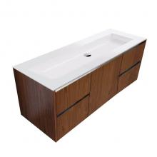 Lacava K60B-01-001G - Vanity Top Solid Surface Bathroom Sink With Overflow