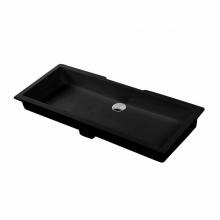 Lacava H263UN-MB - Under-counter Bathroom Sink made of solid surface with an overflow. W: 35 1/2'', D: 15&a