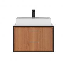 Lacava LIN-VS-24T-R - Solid surface countertop for wall-mount under-counter vanity L321.
