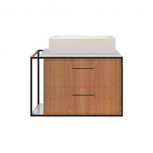 Lacava LIN-VS-24RT-BPW - Metal frame  for wall-mount under-counter vanity LIN-VS-24R. Sold together with the cabinet and co