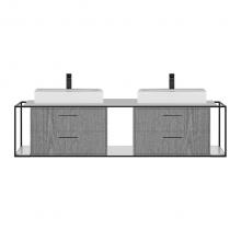 Lacava LIN-VS-72AF-MW - Metal frame  for wall-mount under-counter vanity LIN-VS-72A. Sold together with the cabinet and co