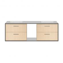Lacava LIN-UN-60AF-BPW - Metal frame  for wall-mount under-counter vanity LIN-UN-60A. Sold together with the cabinet and co