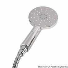 Lacava 4160-CR - Hand-held round shower head with 59-inch flexible hose and three function variable spray