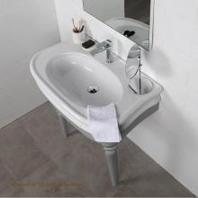 Lacava LIR-F-36A-16 - Floor-standing console with turn legs stand for Bathroom Sink H252. To be attached to the back wal