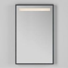 Lacava M08-23-BPW - Wall-mount mirror in wooden or metal frame with LED light behind sand blasted frosted section on t