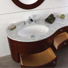 Lacava FLO-48LT-D - Countertop for vanity FLO-F-48L, with a cut-out for Bathroom Sink 33LA, DX and SX.
