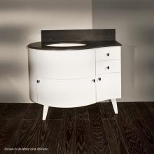 Lacava FLO-F-42R-06 - Free-standing wood base with three drawers and one door, washbasin on the right, 42''W,