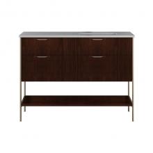 Lacava NAV-UN-48R-20 - Cabinet of free standing under-counter vanity with three drawers, bottom wood shelf and metal fram