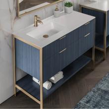 Lacava K48B-01-M - Vanity top solid surface Bathroom Sink with overflow.
