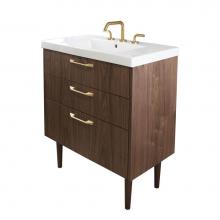 Lacava SOF-F-32-54T1 - Floor standing vanity with six drawers.