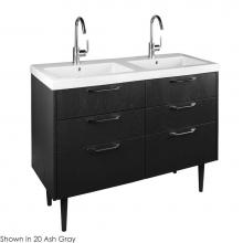 Lacava SOF-F-48D-02 - Floor standing vanity with six drawers.