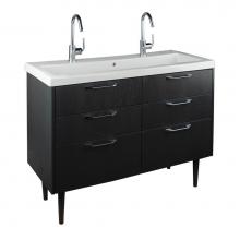 Lacava SOF-F-48S-20 - Floor standing vanity with six drawers.