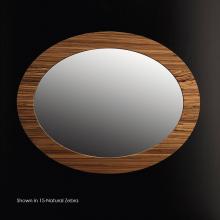 Lacava FLO-M-28-07 - Wall-mounted mirror in wood frame, W: 27 3/4'' D: 1'' H: 35 1/2